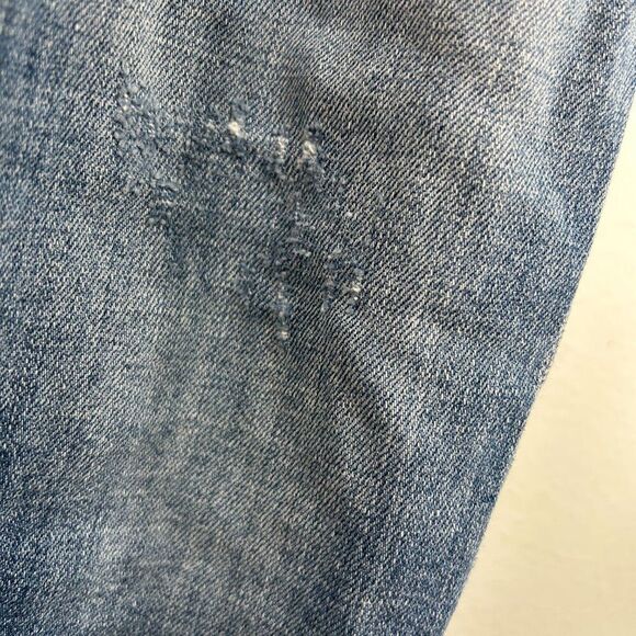 Eileen Fisher ladies Organic Cotton cropped Jeans 8 Blue capsule distressed - Picture 12 of 15